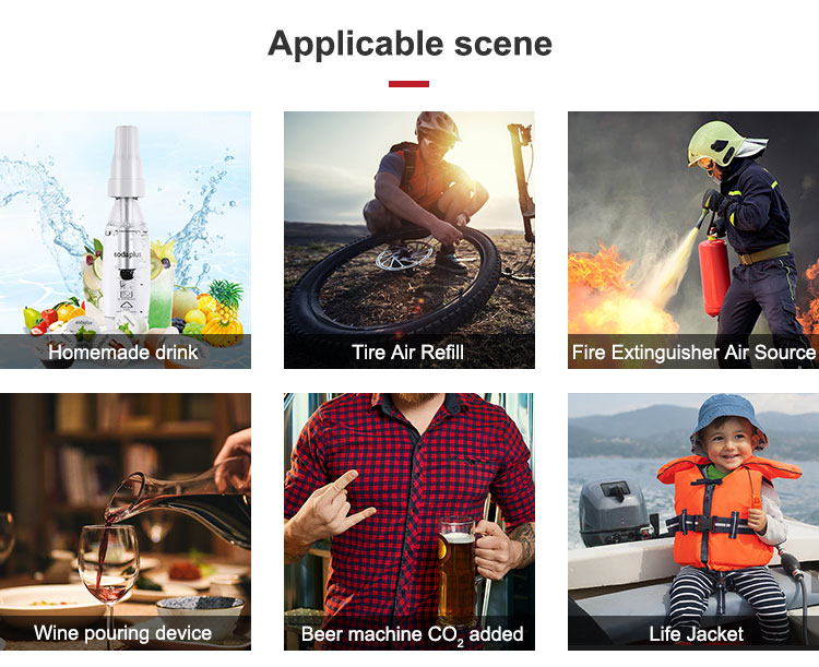 Food Grade CO2 Cartridges for Seltzer Water