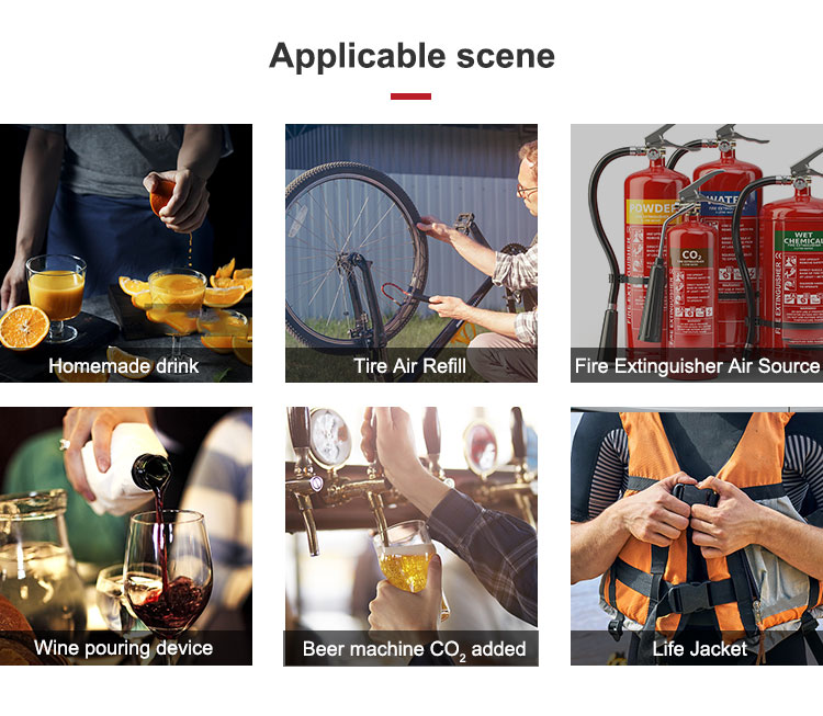 45g CO2 Cartridge For Horse Riding Airbag